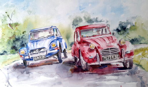 163N.2025 La Course Contre La Montre-50x70cm